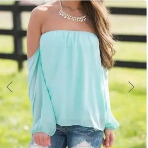 Rashad Kate off The Shoulder Blouse Sz Large